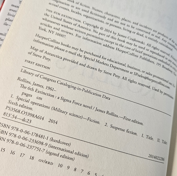 James RollinsThe Sixth Extinction (Sigma Force) - Picture 6 of 9